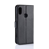 Huawei Y6S      Pu Wallet Case    [Black]
