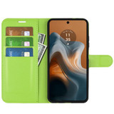 Moto G34      Pu Wallet Case    [Green]