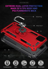 Huawei Y5p      Military Armour Case    Red