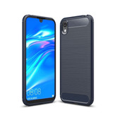 Huawei Y5 2019      Carbon Fibre Case    Navy