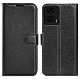 Moto G24      Pu Wallet Case    [Black]