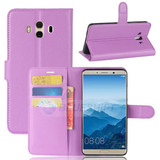 Huawei Mate 10      Pu Wallet Case    [Purple]