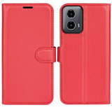 Moto G34      Pu Wallet Case    [Red]