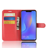 Huawei Nova 3I      Pu Wallet Case    [Red]