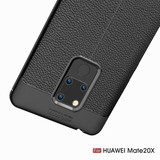 Huawei Mate 20X      Leather Texture Case    Grey
