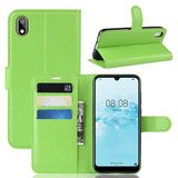 Huawei Y5 2019      Pu Wallet Case    [Green]