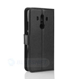 Huawei Mate 10 Pro      Pu Wallet Case    [Black]