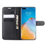 Huawei P40 Pro      Pu Wallet Case    [Black]