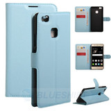 Huawei P9 Lite      Pu Wallet Case    [Lightblue]