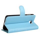 Huawei Y6 Elite      Pu Wallet Case    [Lightblue]