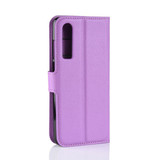 Huawei P30      Pu Wallet Case    [Purple]