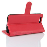 Huawei P10      Pu Wallet Case    [Red]