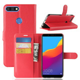 Huawei Nova 2 Lite      Pu Wallet Case    [Red]