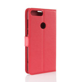 Huawei Nova 2 Lite      Pu Wallet Case    [Red]