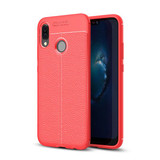 Huawei Nova 3e      Leather Texture Case    Red
