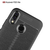 Huawei Nova 3e      Leather Texture Case    Red