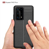 Huawei P40 Pro Plus      Leather Texture Case    Black