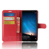Huawei Nova 2I      Pu Wallet Case    [Red]
