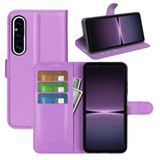 Sony Xperia 1 V      Pu Wallet Case    [Purple]