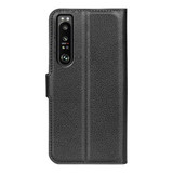 Sony Xperia 1 Iv      Pu Wallet Case    [Black]