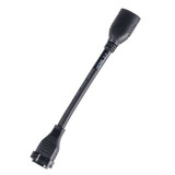 AMDEX 150mm HDMI Adapter Pigtail High-Speed With Ethernet Rated V2.1 Colour BLACK