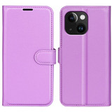 Iphone 15 Plus      Pu Wallet Case    [Purple]