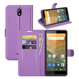 Vodafone Smart E11      Pu Wallet Case    [Purple]
