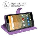 Vodafone Smart E11      Pu Wallet Case    [Purple]