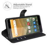 Vodafone Smart E11      Pu Wallet Case    [Black]