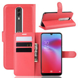 Vodafone Smart V10      Pu Wallet Case    [Red]