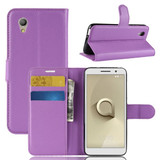 Vodafone Smart E9      Pu Wallet Case    [Purple]