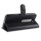 Vodafone Smart N10      Pu Wallet Case    [Black]