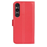 Sony Xperia 1 VI      PU Wallet Case    [Red]