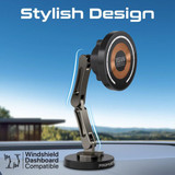 PROMATE SecureGrip 360 Magnetic Wireless Car Charger & Holder, Adjustable, Ultra Slim - MAGNUS-QI