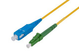 DYNAMIX 3M LC APC/SC Simplex Single Mode Fibre Lead, Yellow LSZH Jacket FSM-LCASC-3-SX