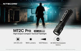 Nitecore Mt2C Pro 1800 Lumens Usb Rechargeable Ultra Lightweight Tactical Flashlight