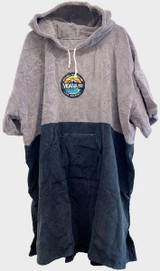 Moana Road Kids Towel Hoodie [ Grey/Black Kids - 5320]
