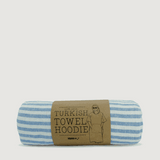 Moana Road Turkish Towel Hoodie [ Blue - 5316]