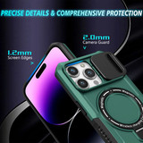 Apple iPhone 15 Pro Magsafe Sliding Cover Case Teal