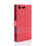 Sony Xperia XZ Premium      PU Wallet Case    [Red]