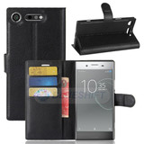 Sony Xperia XZ1      PU Wallet Case    [Black]