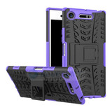 Sony Xperia XZ1      Heavy Duty Case    [Purple]