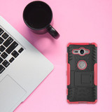 Sony Xperia XZ2 Compact      Heavy Duty Case    [Purple]