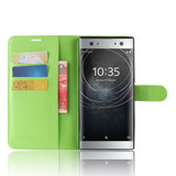 Sony Xperia Xa2 Ultra      PU Wallet Case    [Green]