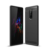 Sony Xperia 1      Carbon Fibre Case    [Black]