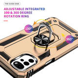 Motorola G22      Military Armour Ring Case    [Gold]