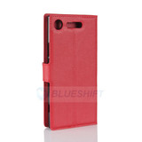Sony Xperia XZ1      PU Wallet Case    [Red]