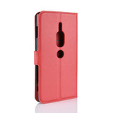 Sony Xperia XZ2 Premium      PU Wallet Case    [Red]