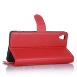 Sony Xperia X      PU Wallet Case    [Red]