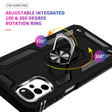 Motorola G22      Military Armour Ring Case    [Black]